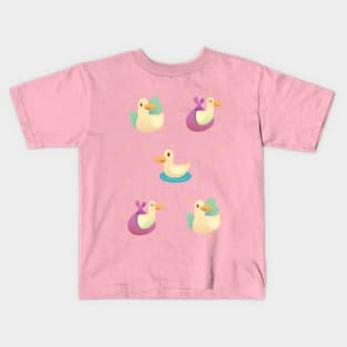 Ducks being ducks Kids T-Shirt